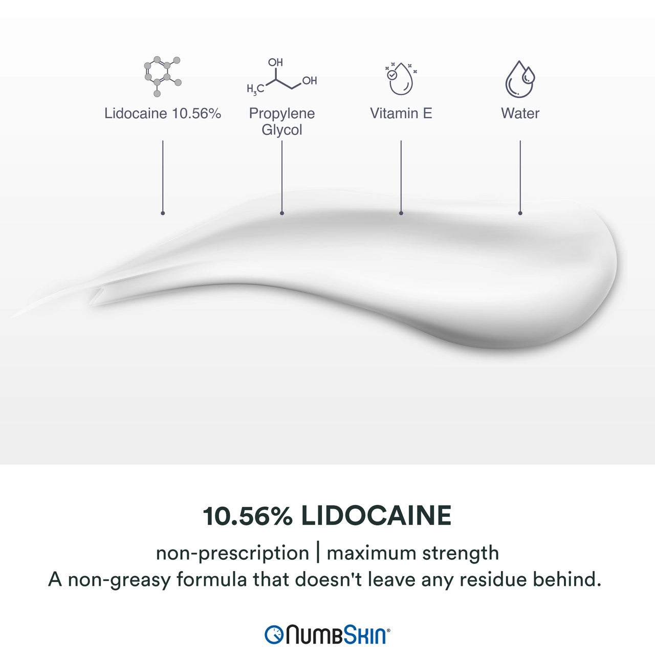 NumbSkin® 10.56% Lidocaine Numbing Cream (30 grams)